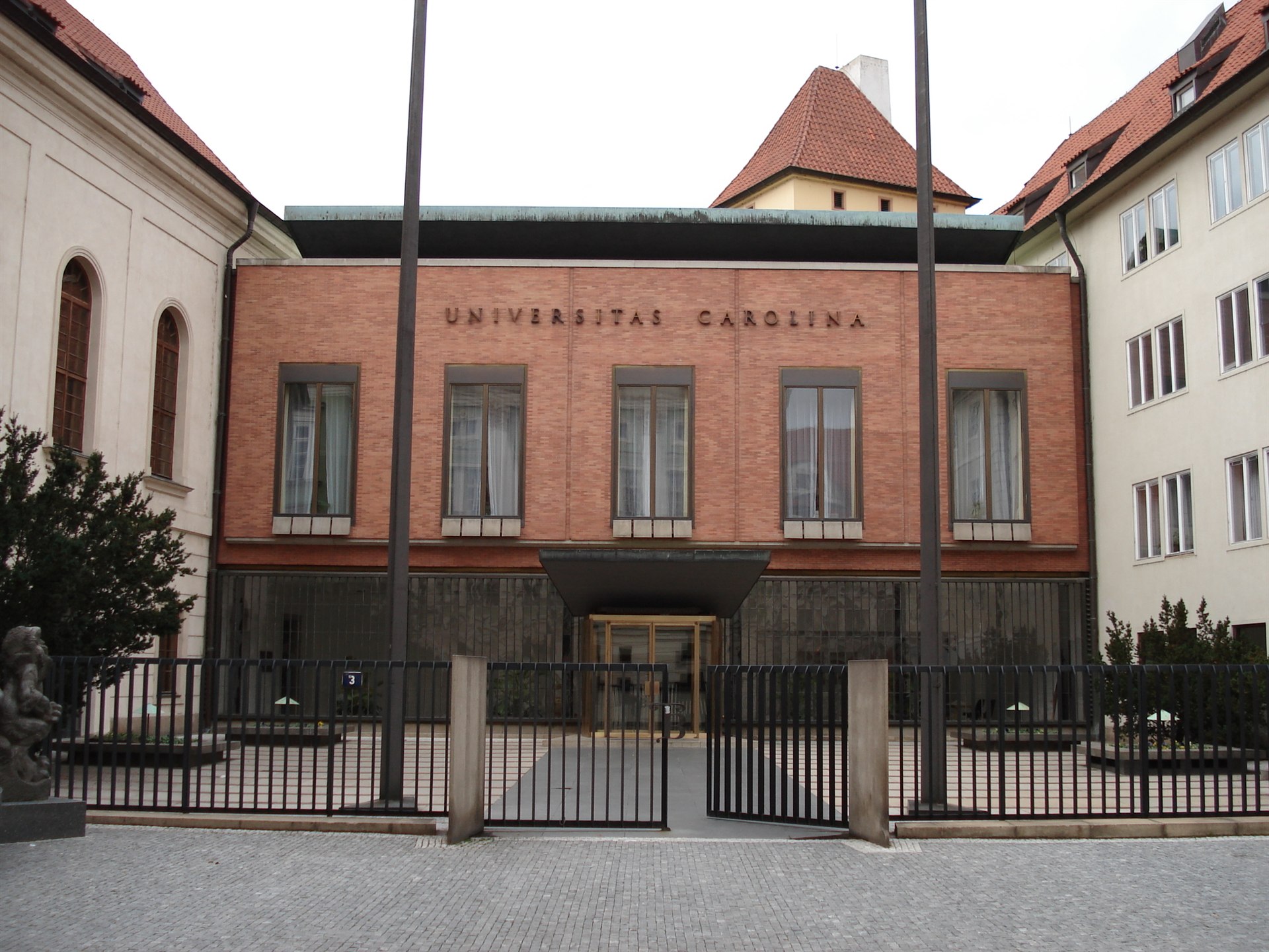 Karolinum aula entrance facade